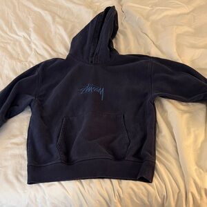 Stussy Dark Blue Pullover Hoodie